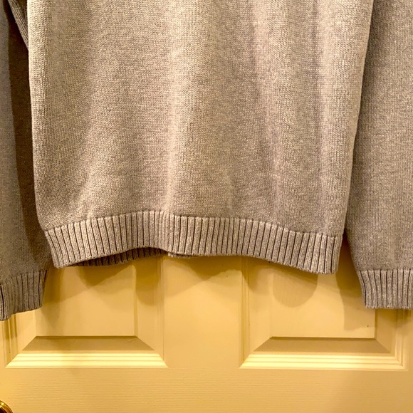 #20 Lands’ End Drifter Sweater Grey Weave Knit WM SZ XL (18) NICE!🥰 - Picture 9 of 11